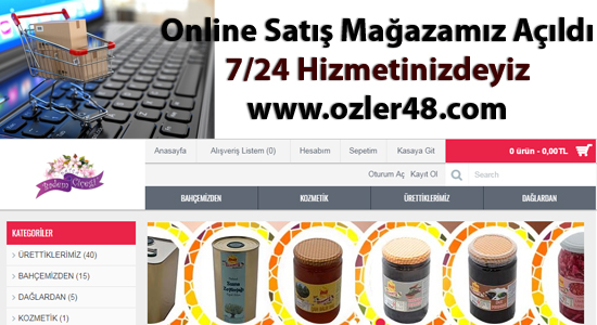 Online Mağaza Açıldı